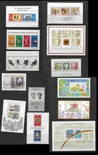 Germany. Set_251216#13SS (M/U, see scans). 13 souvenir sheets.