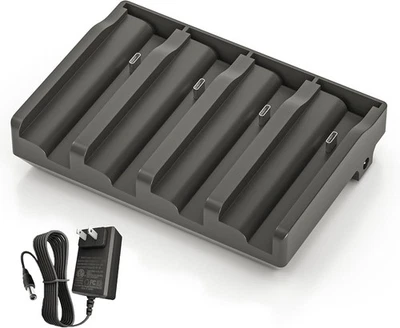 4Slot Charger for TACTACAM Reveal X XB XPro Ultra Trail Camera Lithium Cartridge