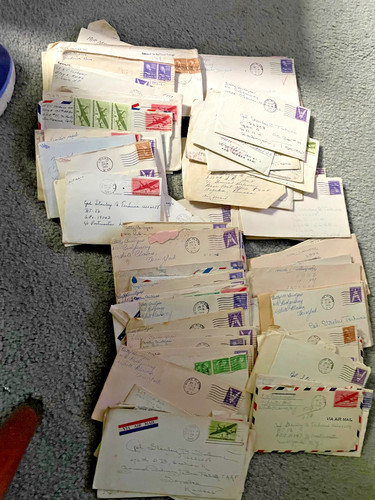 Vintage lot 100 military letters from family girlfriend 1944 1945 hand written