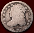 1837 Philadelphia Mint Silver Capped Bust Dime — photo 1