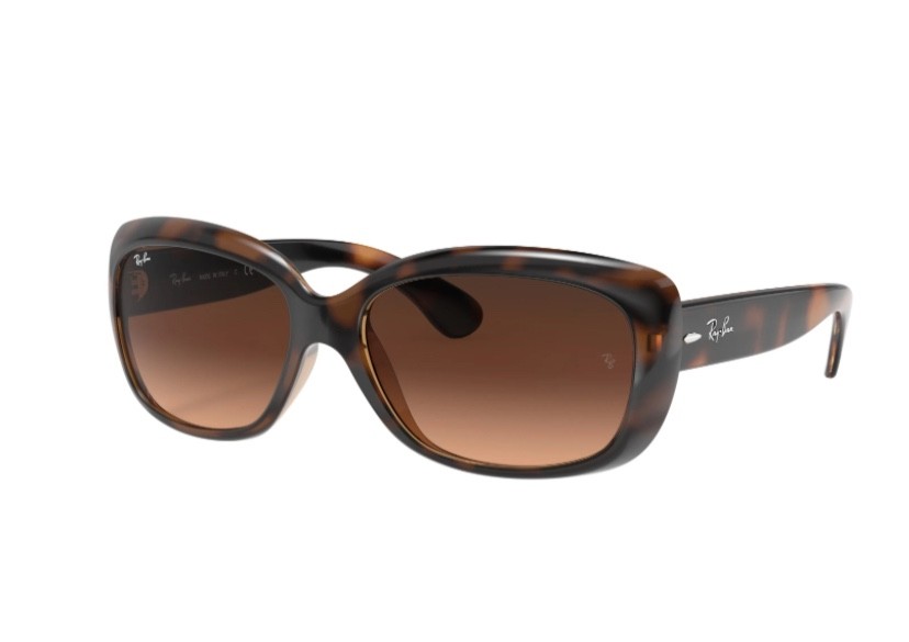 Ray-Ban Jackie Ohh Polarized RB4101 Havana Gradient Brown Butterfly Sunglasses