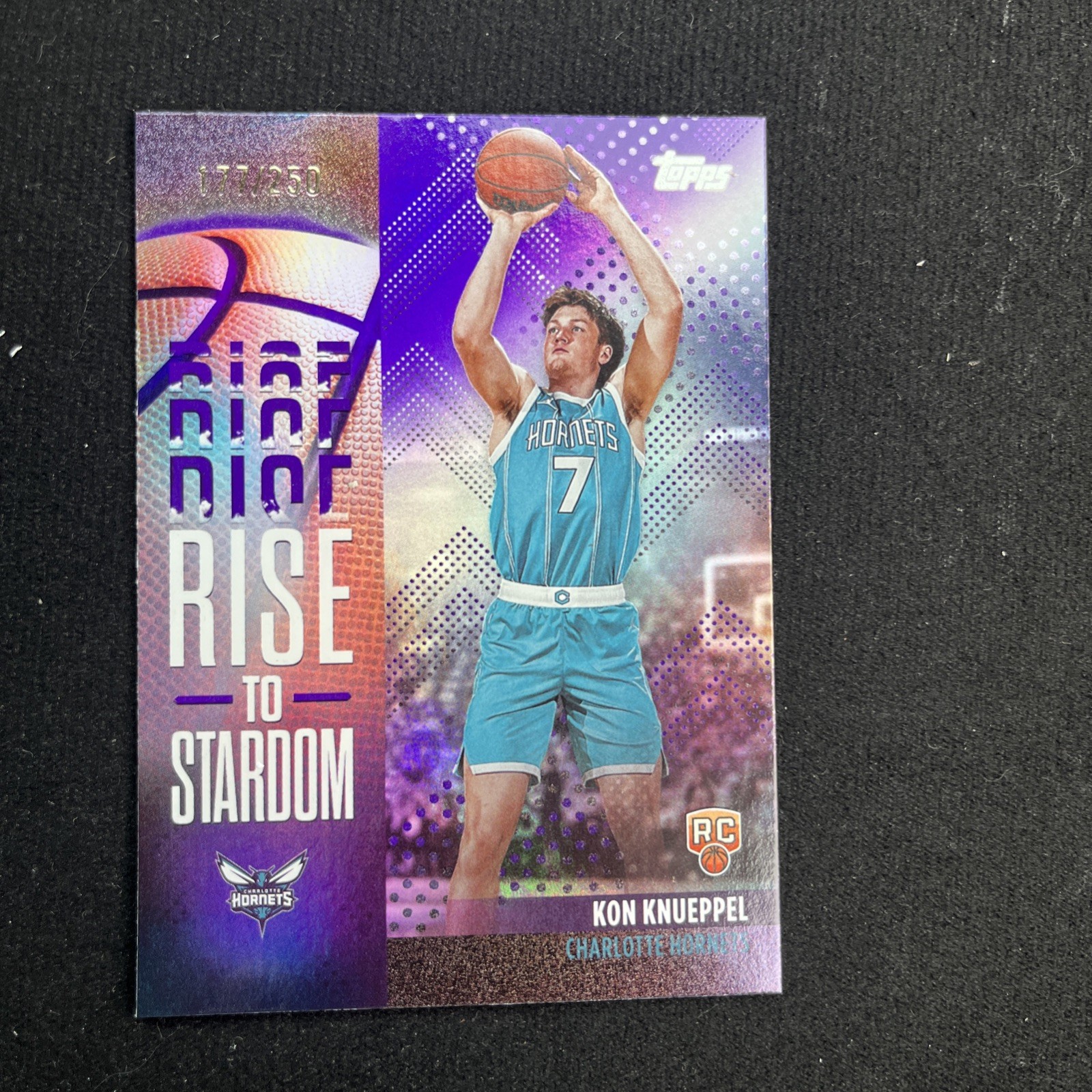 2025-26 Topps Rise To Stardom Purple Rainbow Kon Knueppel RC Rookies 177/250 🔥