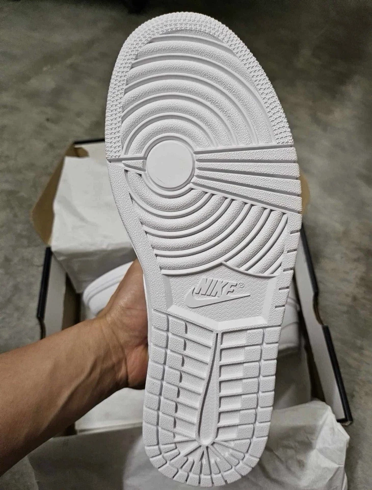 Jordan 1 Mid Triple White 2020 Size 10.5 - Image 3 of 4