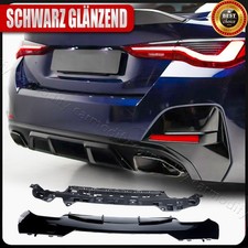 Glanz Schwarz Heckdiffusor Diffusor Stoßstange Heckspoiler Für BMW 4er G22 G23