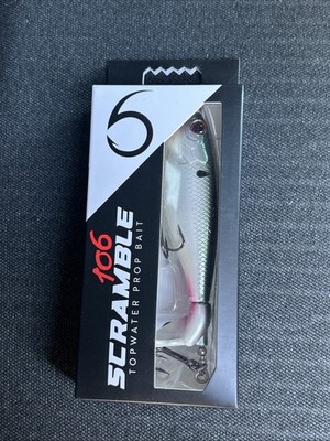 6th Sense Scramble 106 TopWater Prop Bait 106mm 4.17  0.69 oz Smoke 6.