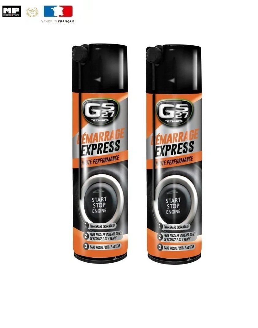 Quick Start GS27 spray de démarrage instantané haute performance, lot économique 2x300ml