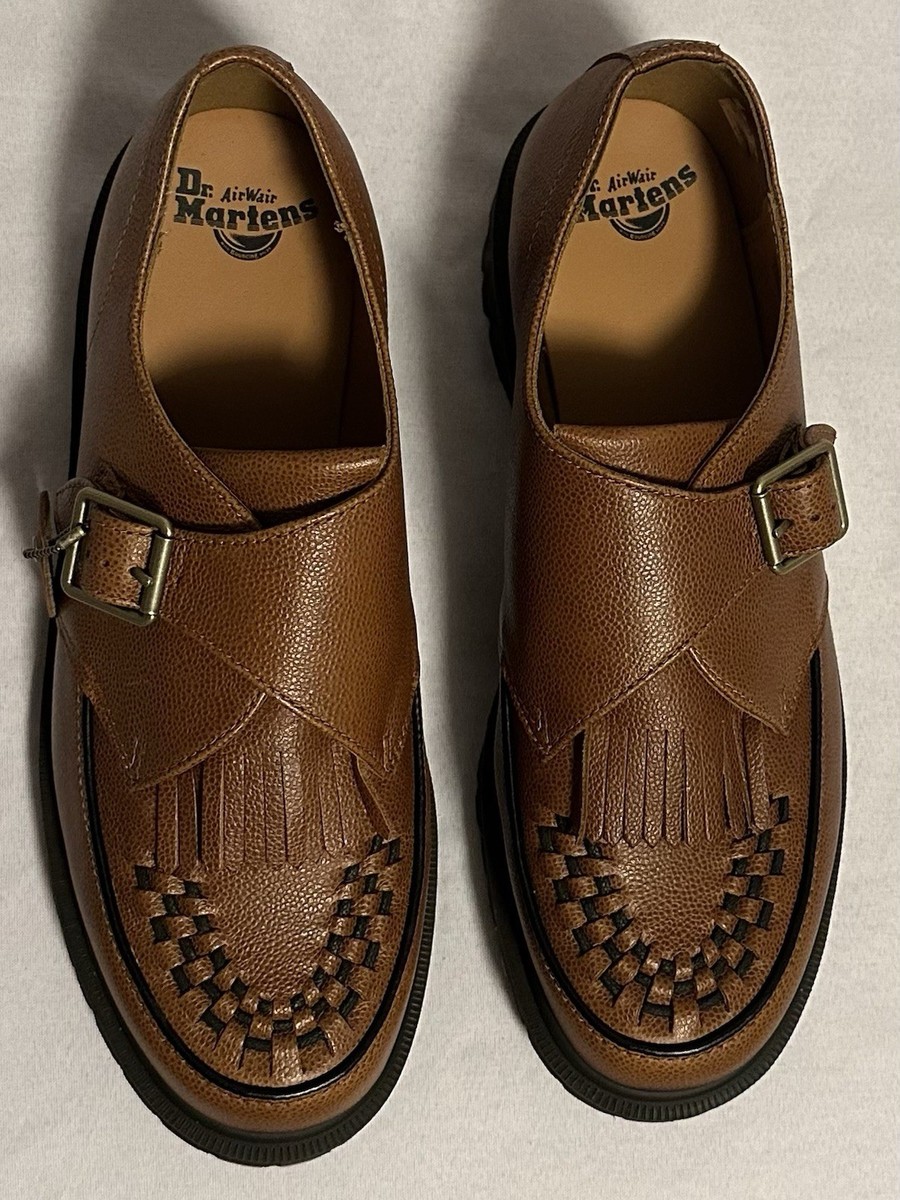 Dr. Martens LA004 Ramsey Monk KLT Brown Leather Creepers 