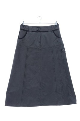 FRANCOIS PERRIN High Waist Rock Damen Rock Gr. DE 40 schwarz-weiß Casual-Look