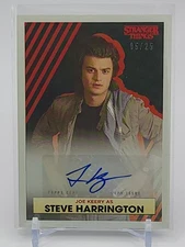 5/25 Signed Joe Keery Stranger Things Steve Harrington Autograph Card 2020 Topps
