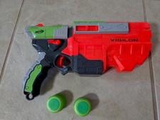 NERF Vortex Vigilon Blaster Sonice Series Disc Launcher With Disc