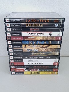 Lot Of 15 Sony PlayStation 2 PS2 Games; GOW LOTR Tomb Raider Hitman Trilogy