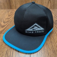 Nike Trail Pro Dri Fit Malla Gorra para Correr Gorra Ajustable Negra Exterior Senderismo Usada en Excelente Condición