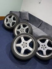 4 X Original AMG Alloys 8.5 + 9.5 x 19 Mercedes CL SL S S W211 W212 R129 E55 S55