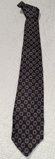 Vintage Brooks Brothers Makers Tie All Silk Made in USA blue gold