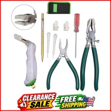 9Pcs Heavy Duty Glass Cutter Tool, Glass Cutting Kit, Glass Running Breaking ...