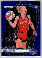 2024 Panini Prizm WNBA Julie Vanloo Blue Velocity Prizms RC #42