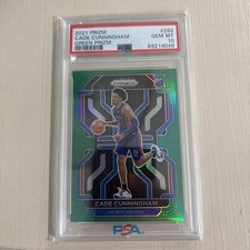 2021-22 Prizm Cade Cunningham Green Prizm Rookie RC #282 PSA 10 Pistons (46)