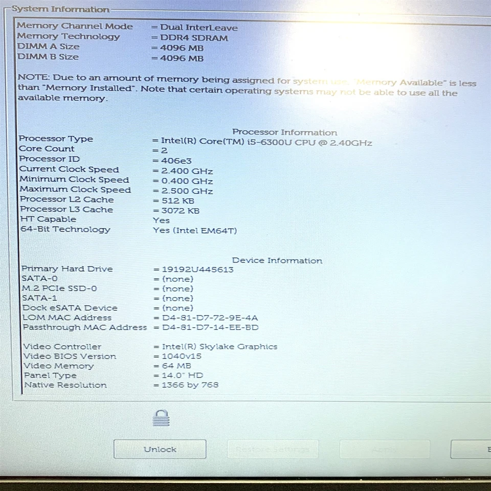 Dell Latitude E5470 14" HD Intel Core i5-6300U 2.40 GHz 8GB DDR4 240GB SSD No OS - Image 2 of 4