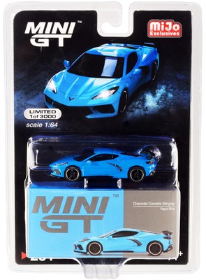True Scale Miniatures 2020 Chevrolet Corvette C8 Stingray Rapid Blue Limited Edi