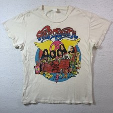 Vintage Aerosmith Night In The Ruts Glitter 70s Tour Single Stitch T-Shirt Large