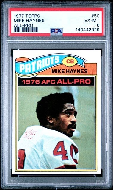 1977 Topps #50 Mike Haynes RC ROOKIE PSA 6 EX-MT
