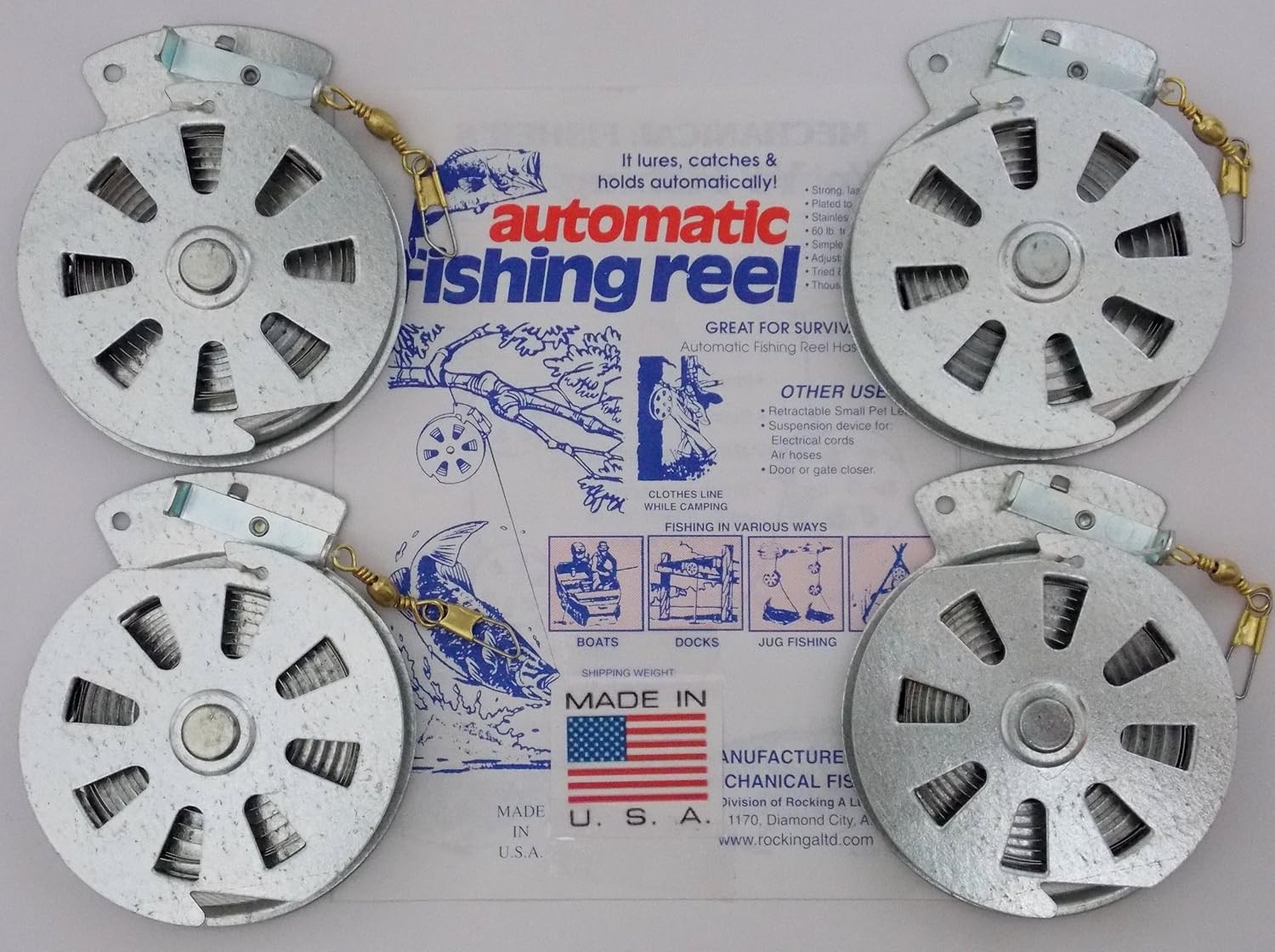 -package Of 4 Reels- Yoyo Silver
