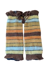 Leg Warmers High Fuzzy Long Socks Plush Stockings 100% Wool Turtle Fur Winter