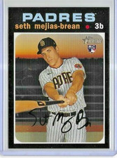 2020 Heritage High Number #607 Seth Mejias-Brean San Diego Padres Rookie Card