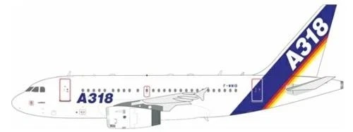 Airbus A318-122 F-WWIB Con Supporto Scala 1:200 Inflight200 IF318HOUSE-IB - Immagine 2 di 2