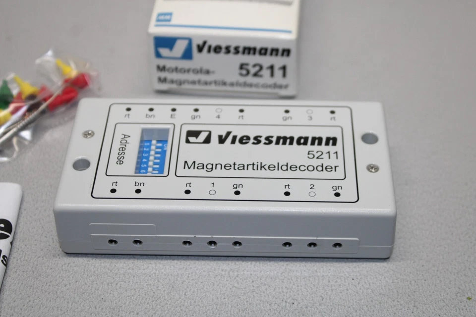 Calibre decodificador magnético digital Viessmann 5211 H0 en caja Foto 2 de 2