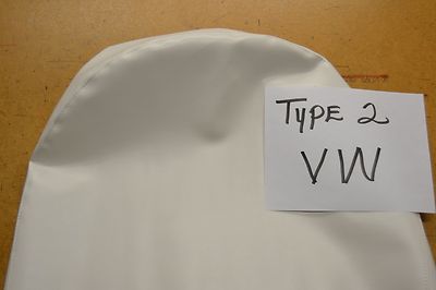 VW VOLKSWAGEN BUS TYPE 2 WESTFALIA CAMPER WHITE SPARE TIRE COVER USA MADE