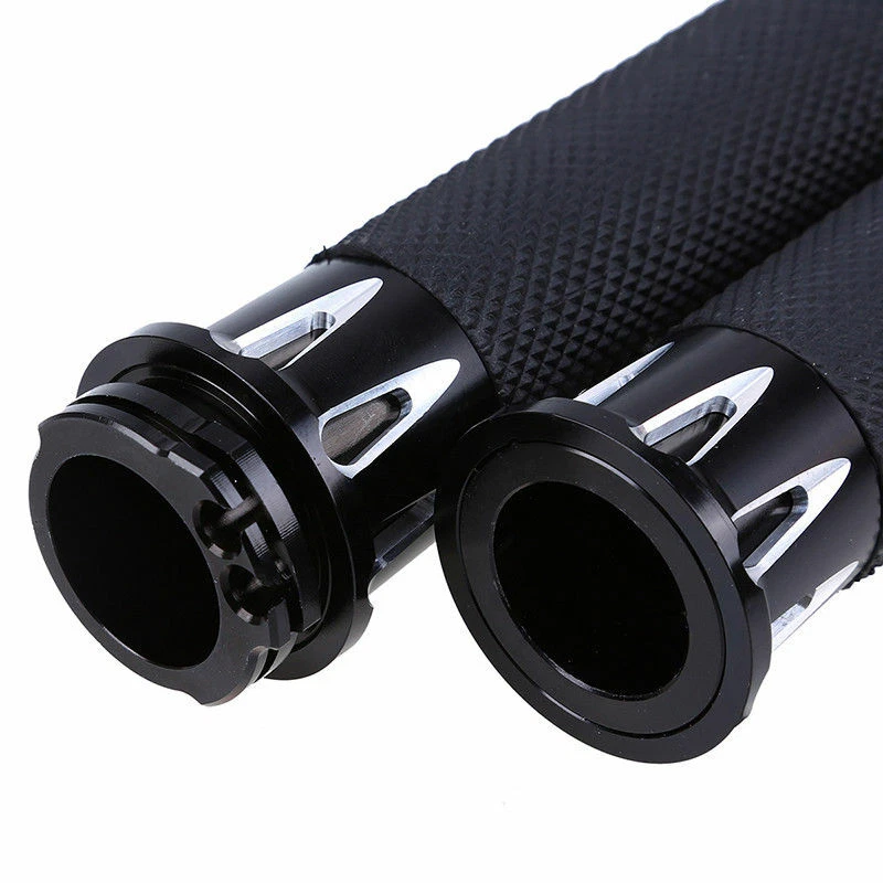 Manillar de 1" negro empuñaduras motocicleta 25 mm palancas de mano para Harley Chopper Foto 4 de 4