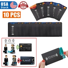 10PCS RFID Shield Sleeve Credit Card Sleeve ID Sleeve Protected From Theft Tools