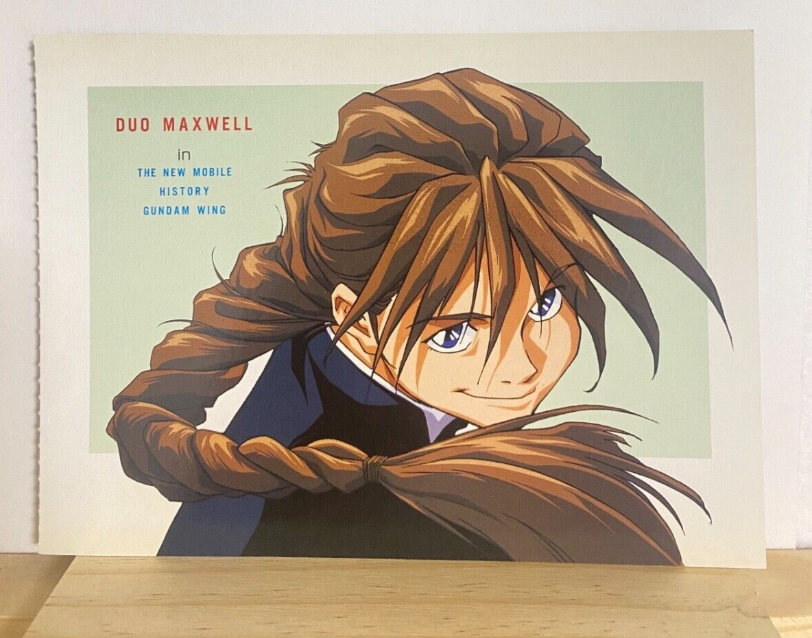 Duo Maxwell Mobile Suit Gundam Wing Limited Postcard 1997 Look