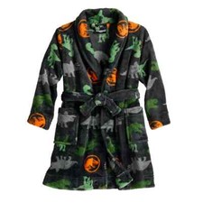 New Toddler Boy Jurassic World "Dino Stomp" Bath Robe 3 4 5