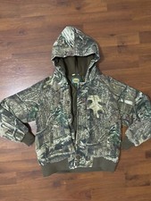 Boys size medium Cabela camo breakup infinity hooded jacket coat