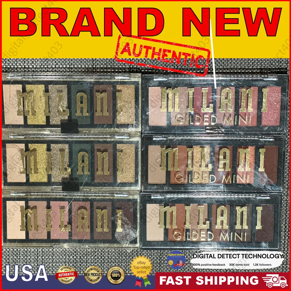 Mini paleta de olhos Milani Most Wanted and Gilded nova em folha - Imagem 2 de 4