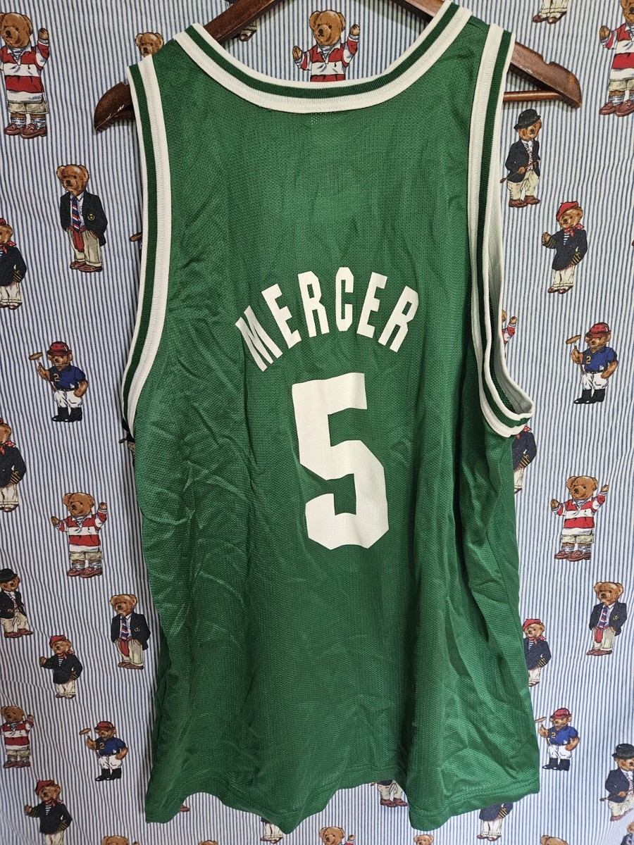 Vintage Ron Mercer #5 Boston Celtics NBA Champion Green Jersey