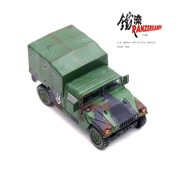 Panzerkampf 1/64 U.S. Army 1st Armored Division Artillery Humvee Carriers Model - Image 3 of 4