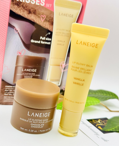 Laneige S’more Kisses Set Glowy Balm Vanilla 10g & Sleeping Mask Chocolate 8g 🤎 - Picture 3 of 6