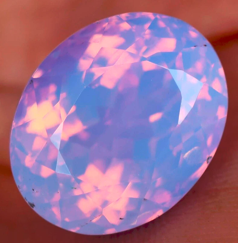 AAA+ 82.95 Ct. Large Pink Opal Australian Oval Cut Loose Gemstone Gift for Women - Image 2 of 4