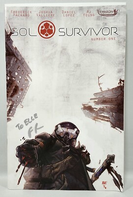 SOL SURVIVOR #1 Comic Book SIGNED 2017 | Charon Variant Cover Art