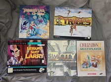 PC Games; SimCity 3K, Leisure Suit Larry, Tribes, Civilization II, Dragons Lair