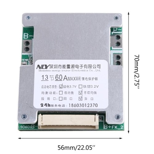 13S 48V 60A Battery BMS Board Module for Li-Ion Battery Protection Board AUS - Picture 4 of 11