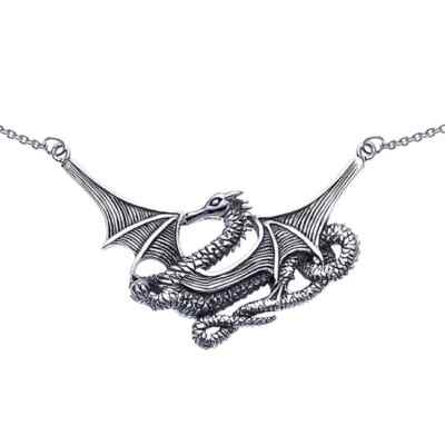 Mystical Sea Dragon 925 Sterling Silver Necklace Empowering Creative Jewelry