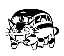 Catbus die cut vinyl Decal sticker 7" anime Studio Ghibli totoro