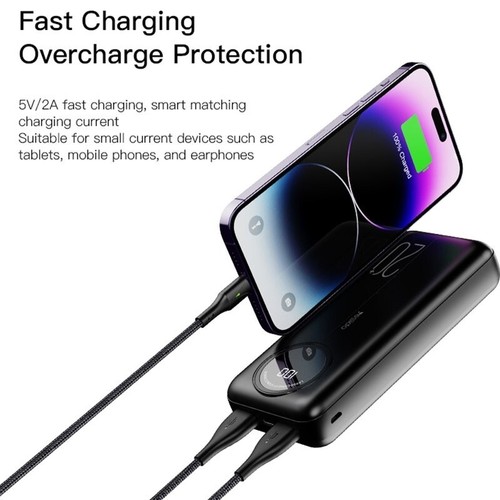 Yesido 20K Power Bank Fast charger Pack USB C Micro Backup Battery For Phone - Picture 5 of 7