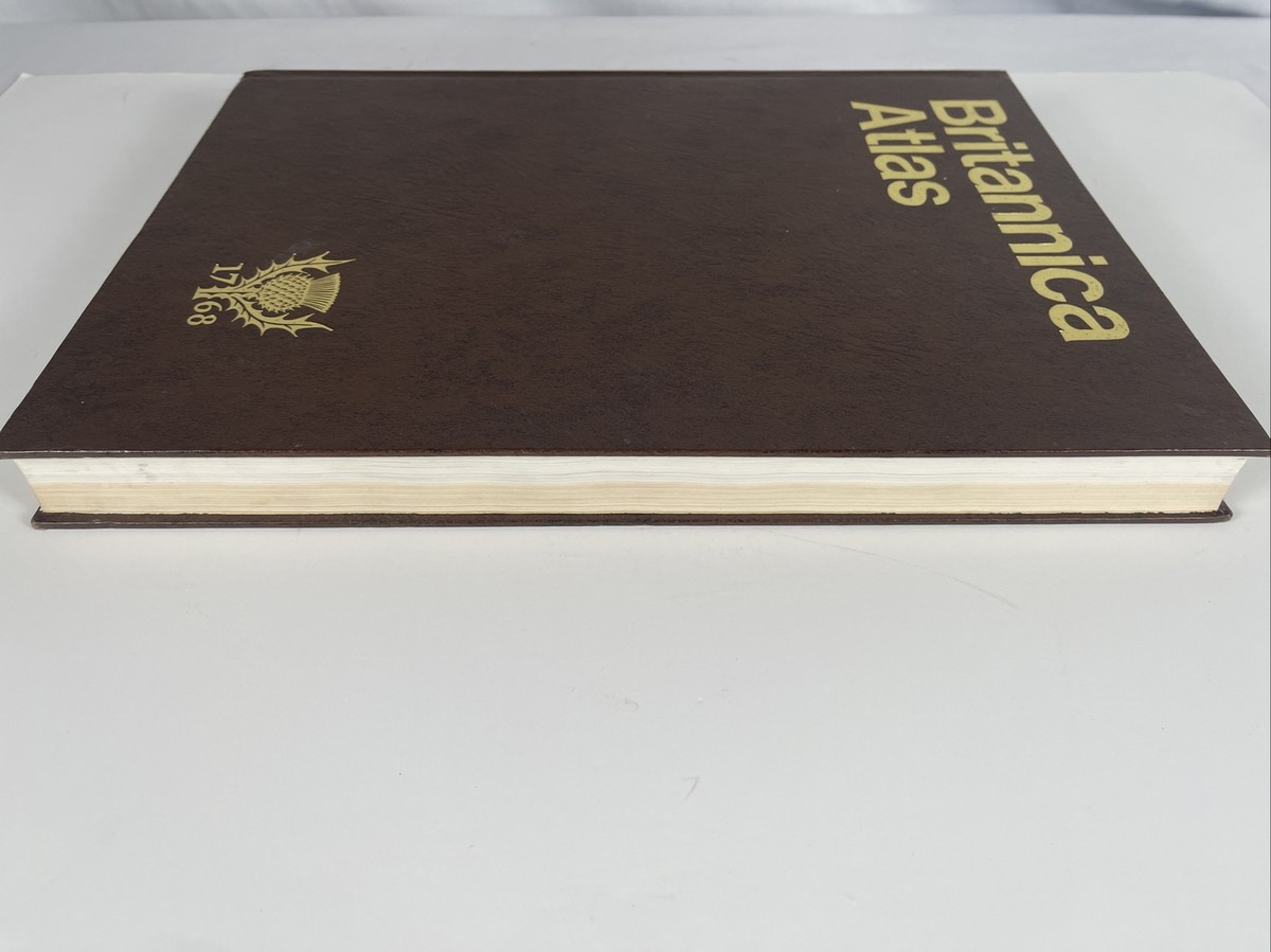 Britannica Atlas 1768 Hardcover Book 1988 Encyclopaedia