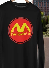 SLASH T-Shirt IM LOVIN IT Funny Parody S-4XL TEE McLovin Novelty Joke MEME Top