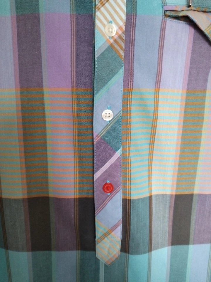 Camisa 55 DSL Camisa a Cuadros Camisa con Capucha de Japón Rara Foto 4 de 4